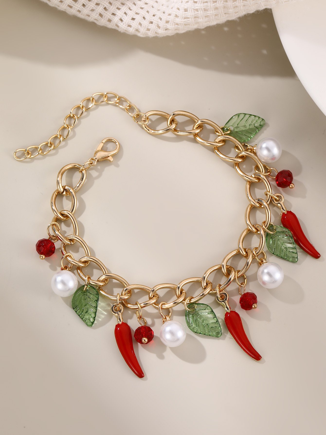 Multi-Color Pepper Charm Bracelet