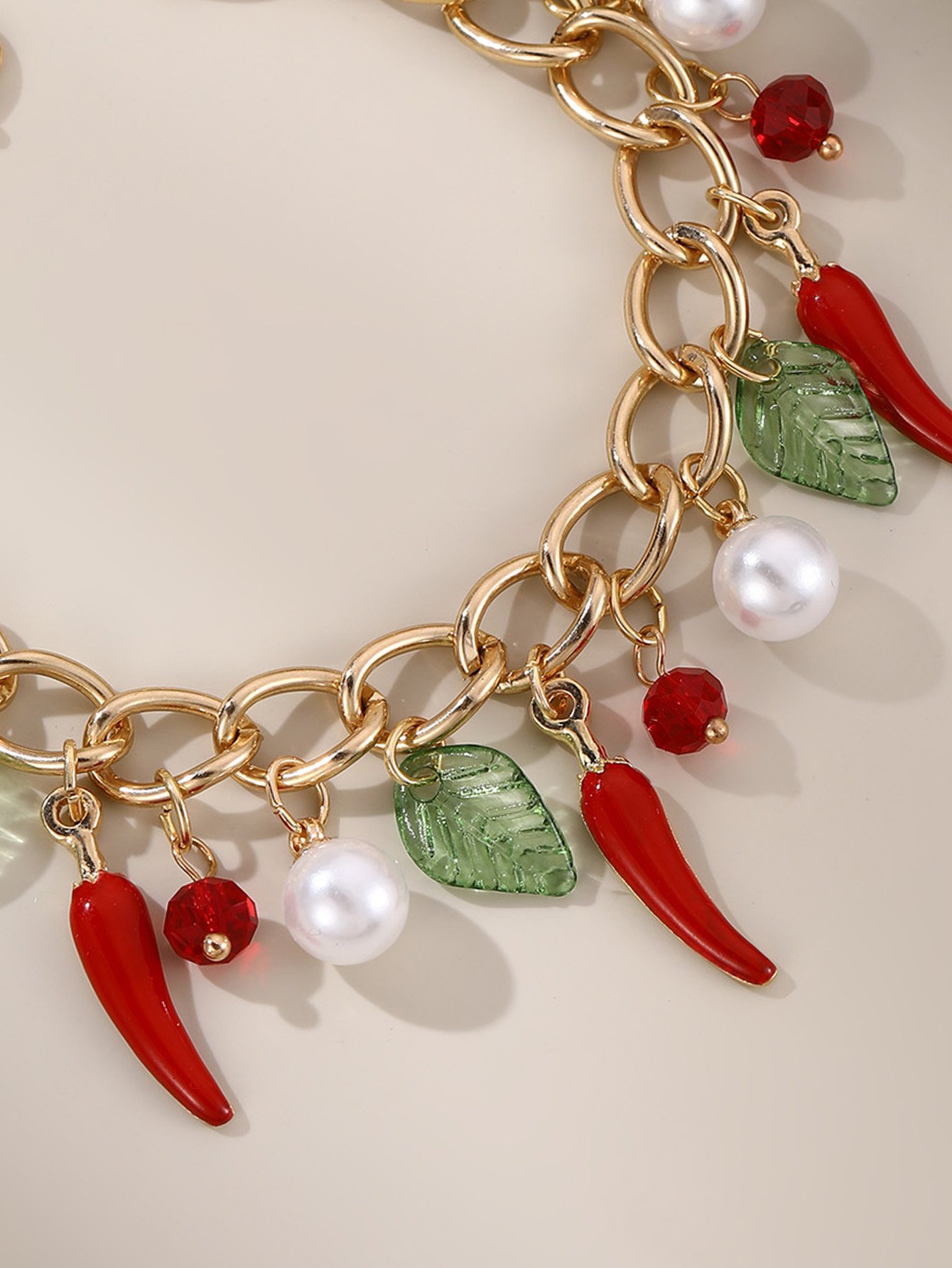 Multi-Color Pepper Charm Bracelet