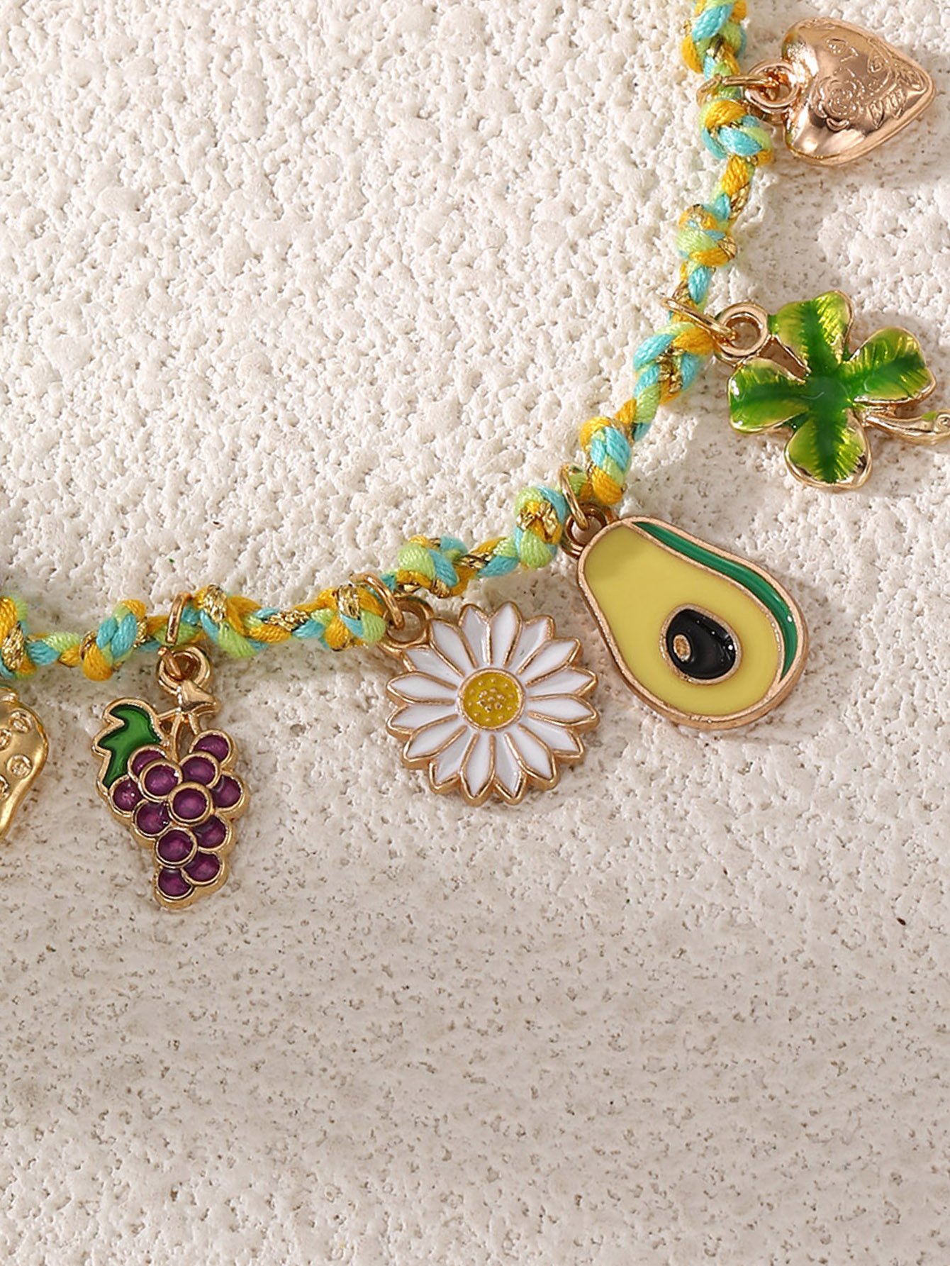 Green Avocado Charm Bracelet