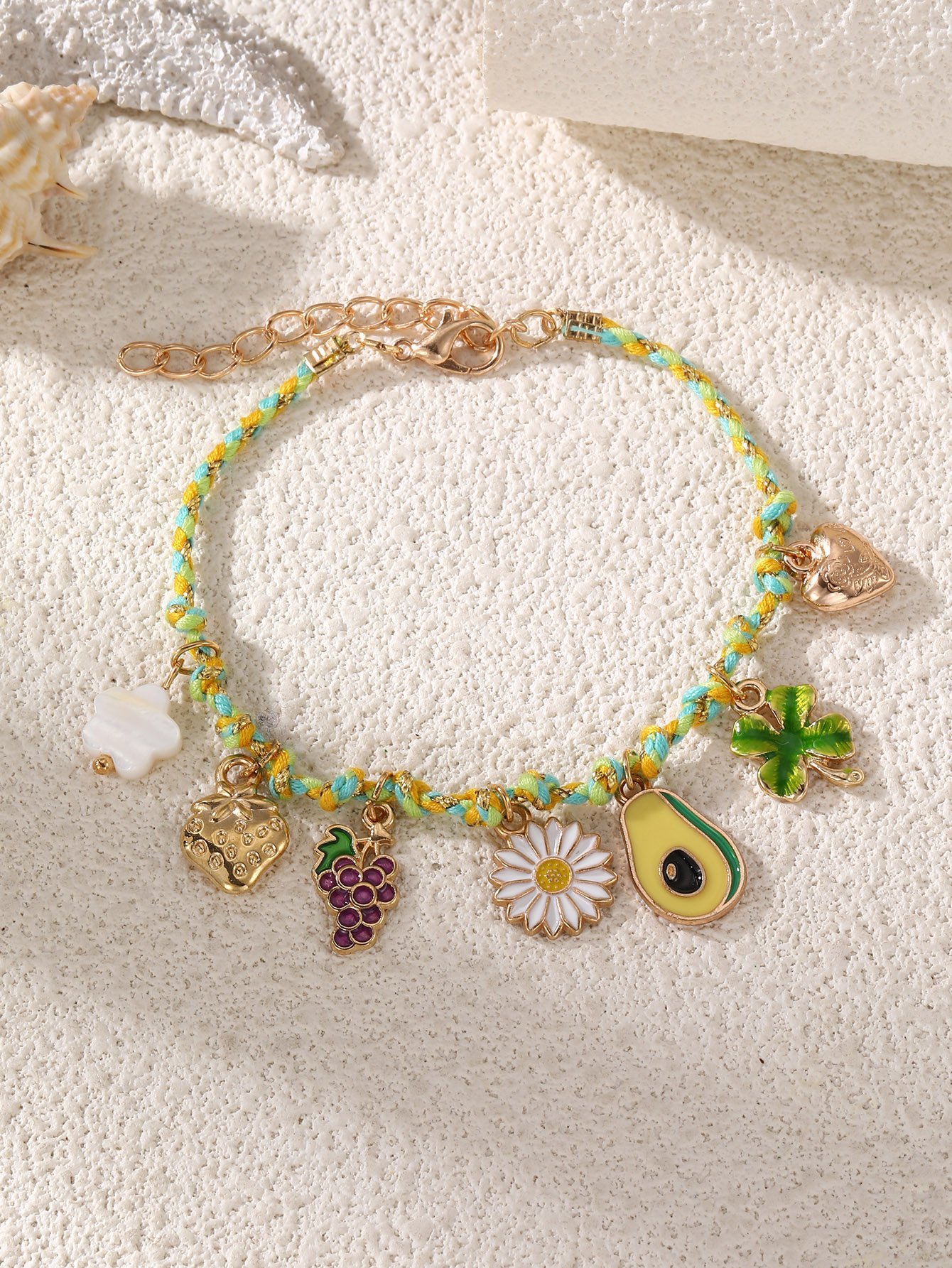Green Avocado Charm Bracelet