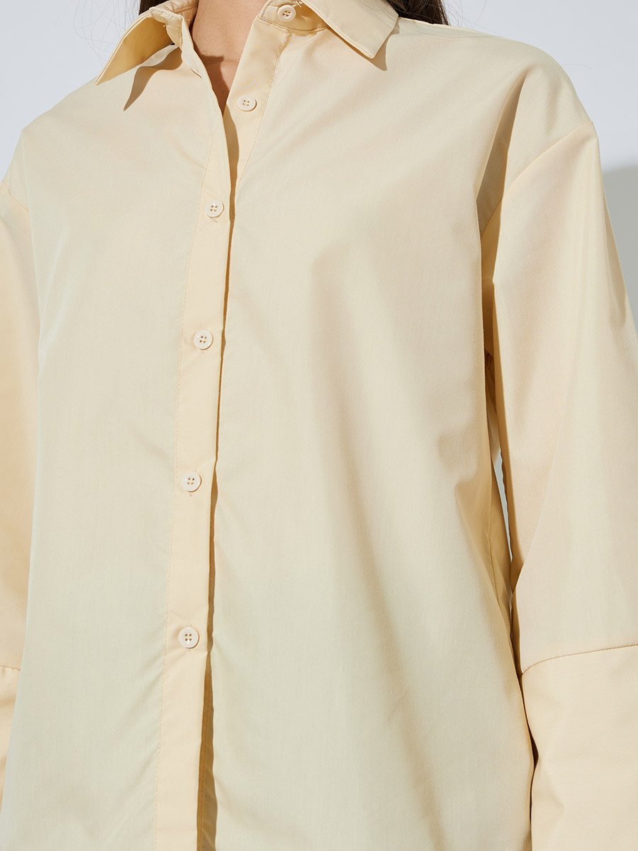 Yellow Long Sleeve Relaxed Fit Shirt