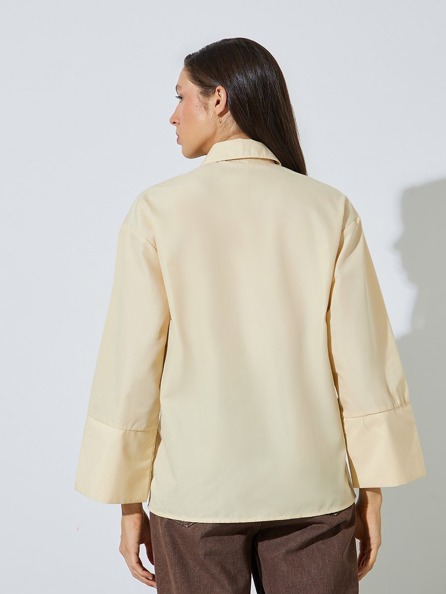 Yellow Long Sleeve Relaxed Fit Shirt