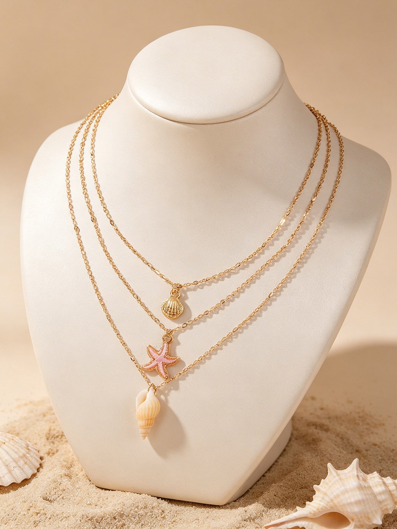 Conch Shell Layered Necklace