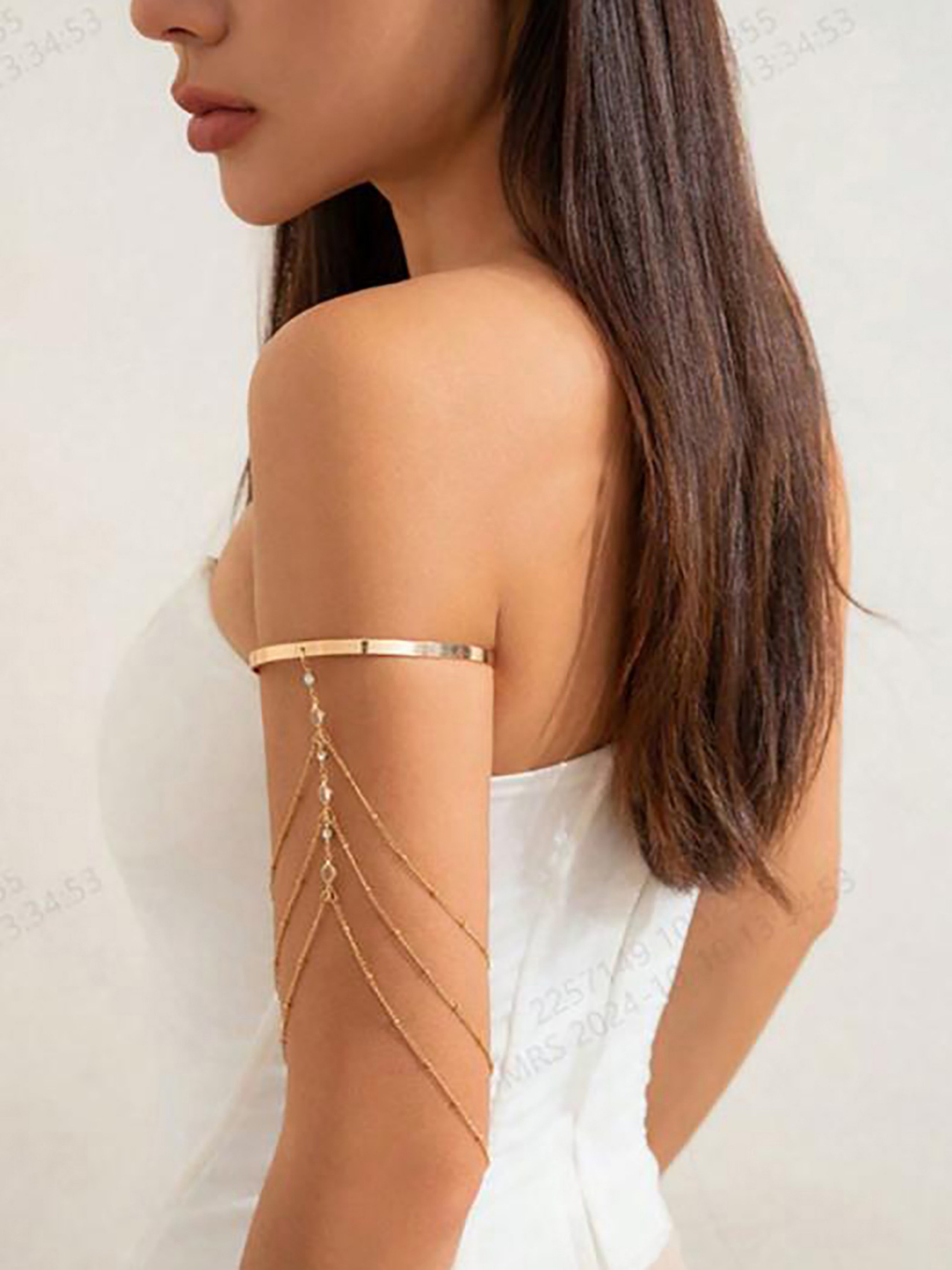 Layered Chain Arm Cuff