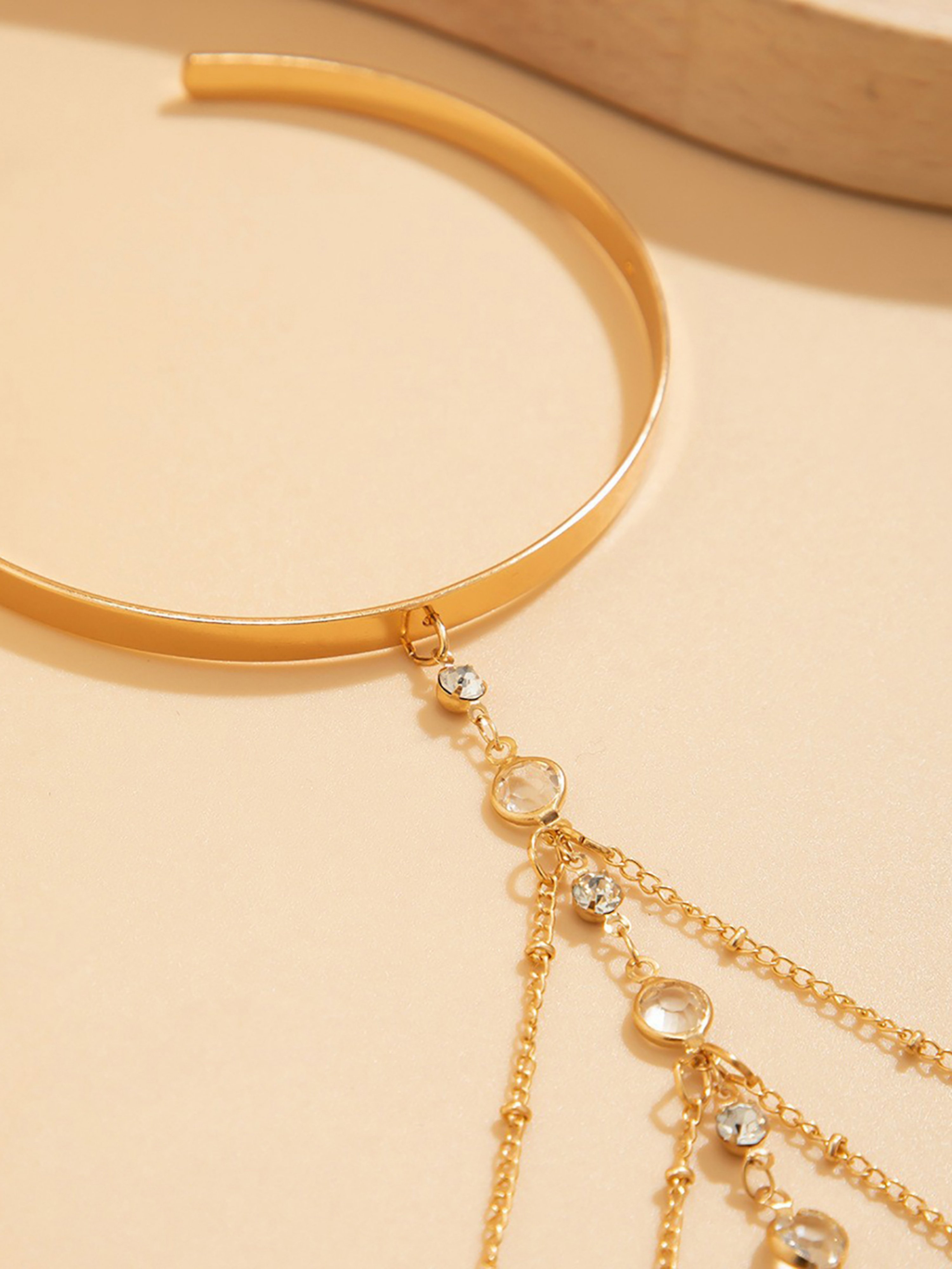Layered Chain Arm Cuff