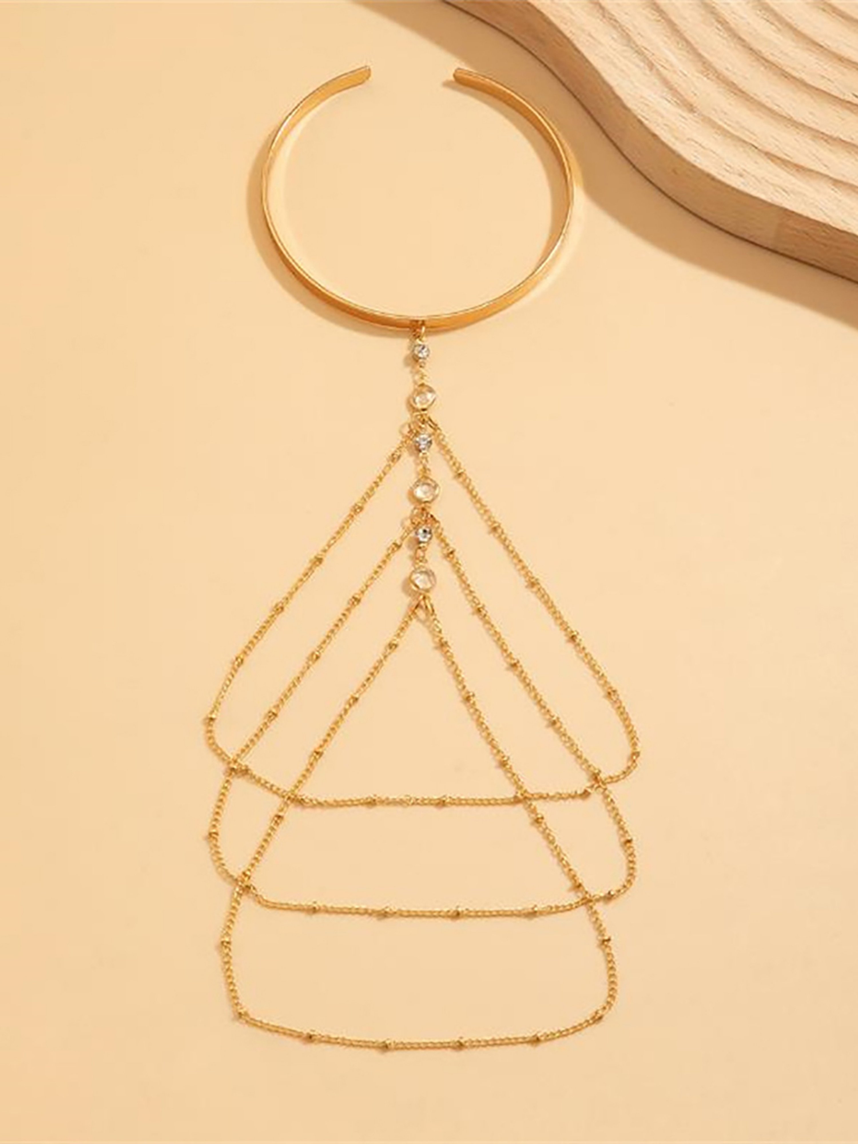 Layered Chain Arm Cuff