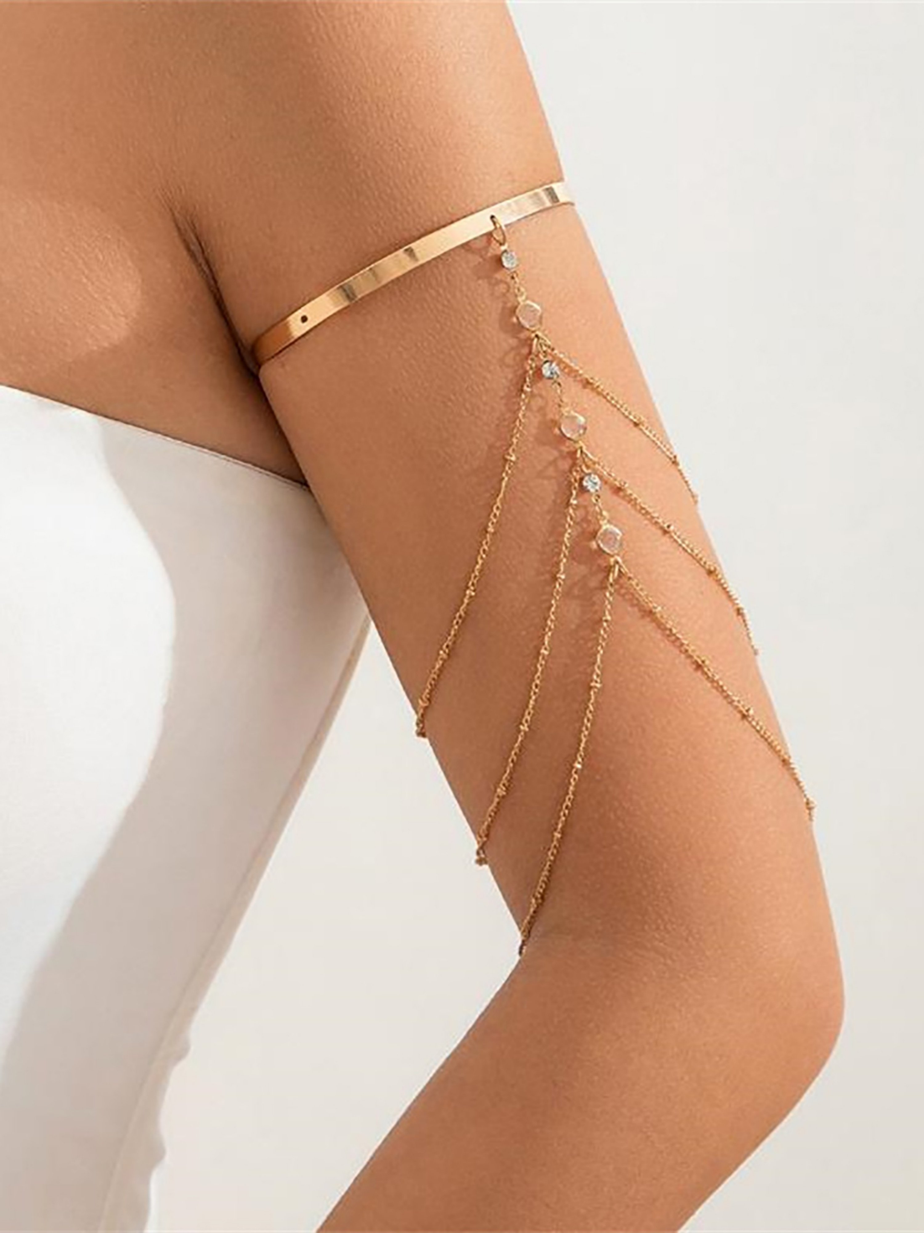 Layered Chain Arm Cuff