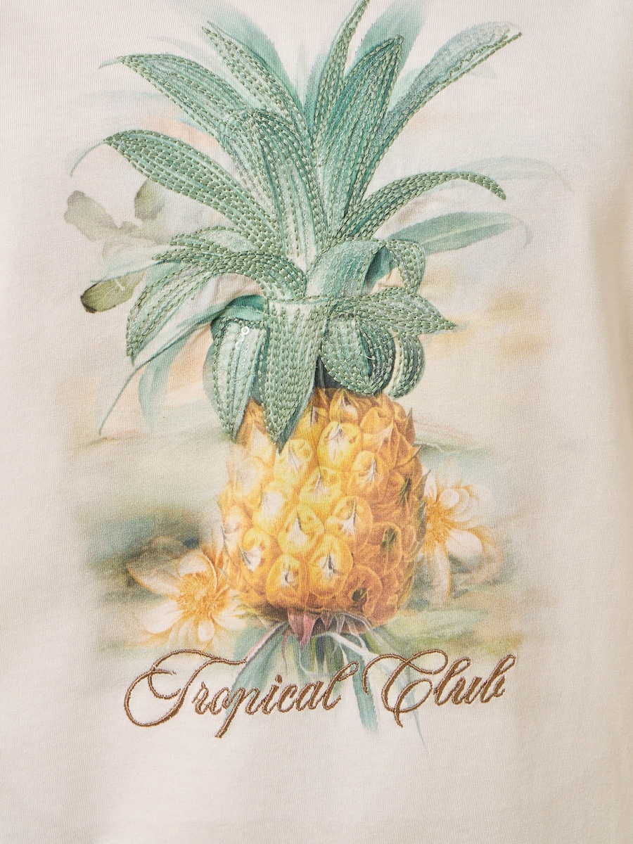 Pineapple Print T-Shirt