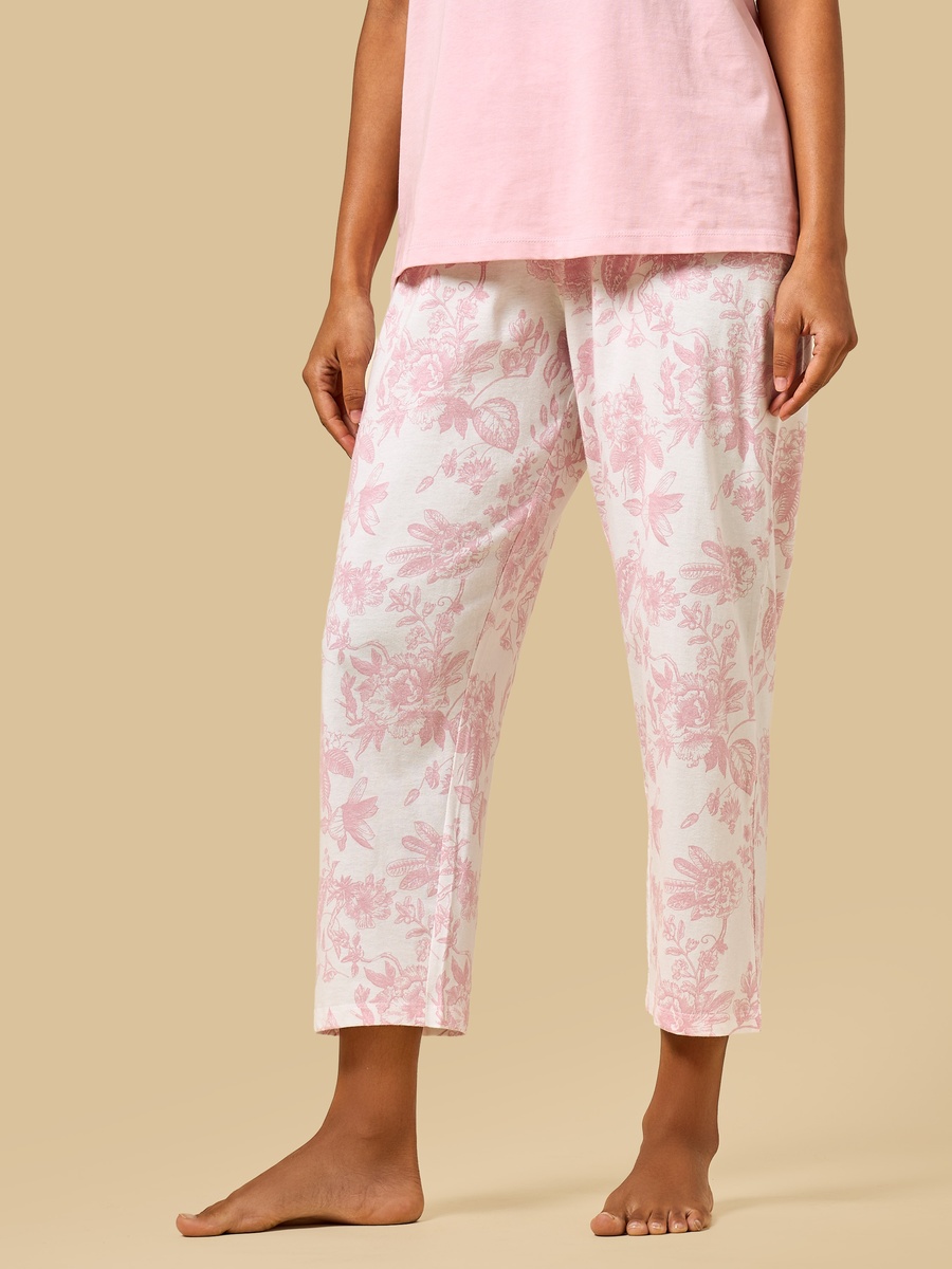 Floral Print Cotton Pyjama Set