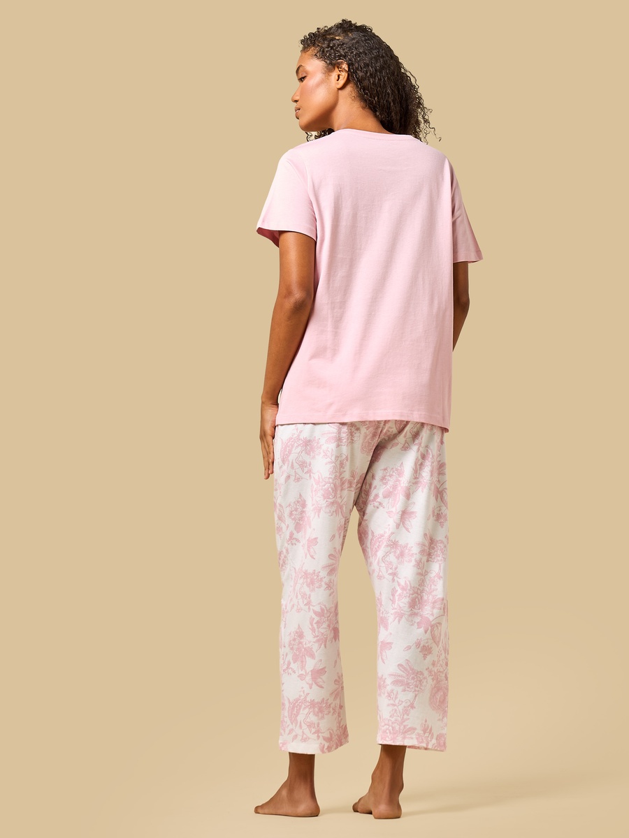 Floral Print Cotton Pyjama Set