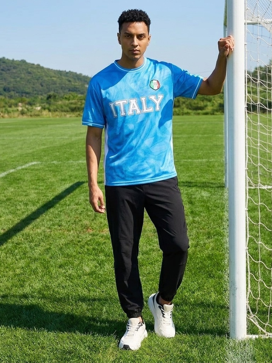 Italy Print Relaxed Fit T-Shirt