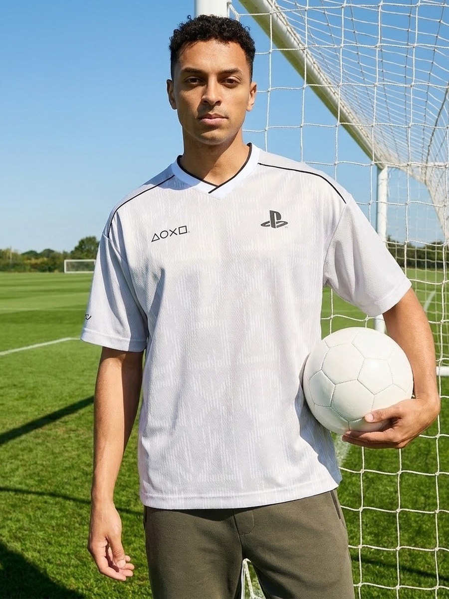 Playstation Print Oversized T-Shirt