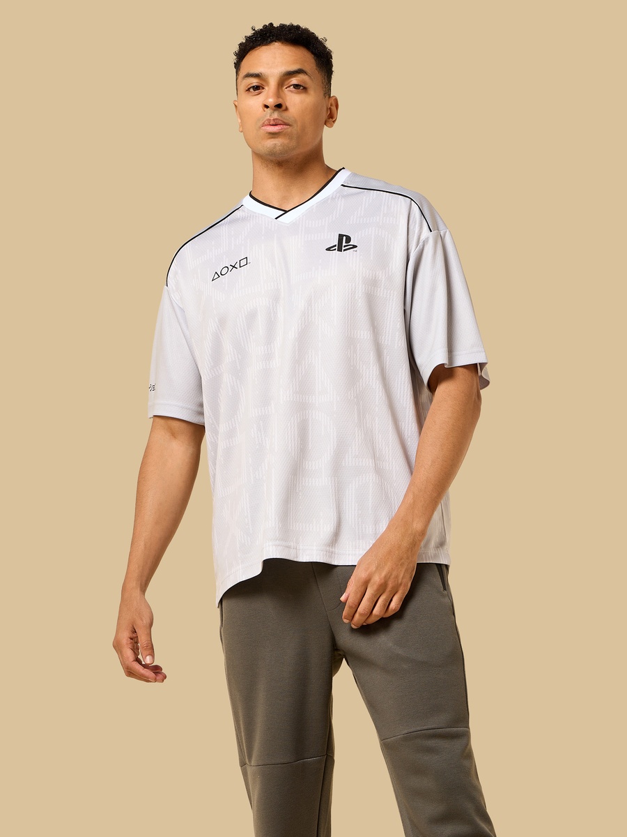 Playstation Print Oversized T-Shirt