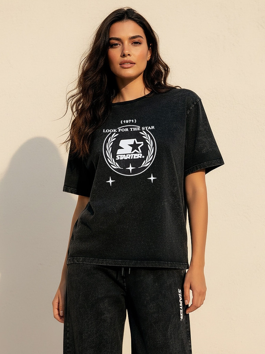 Cotton T-Shirt  with Logo Print