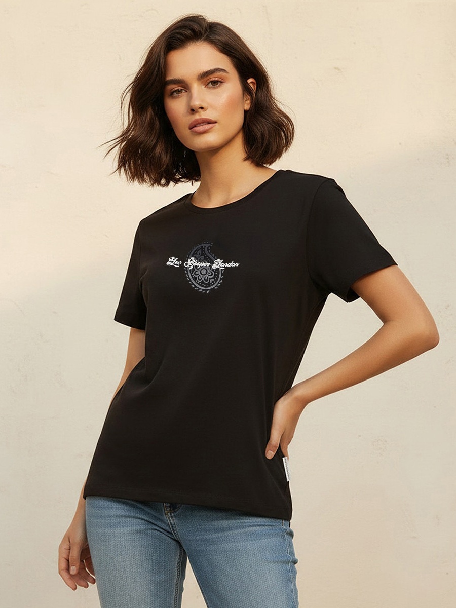 Relaxed Fit Cotton T-Shirt  with Print