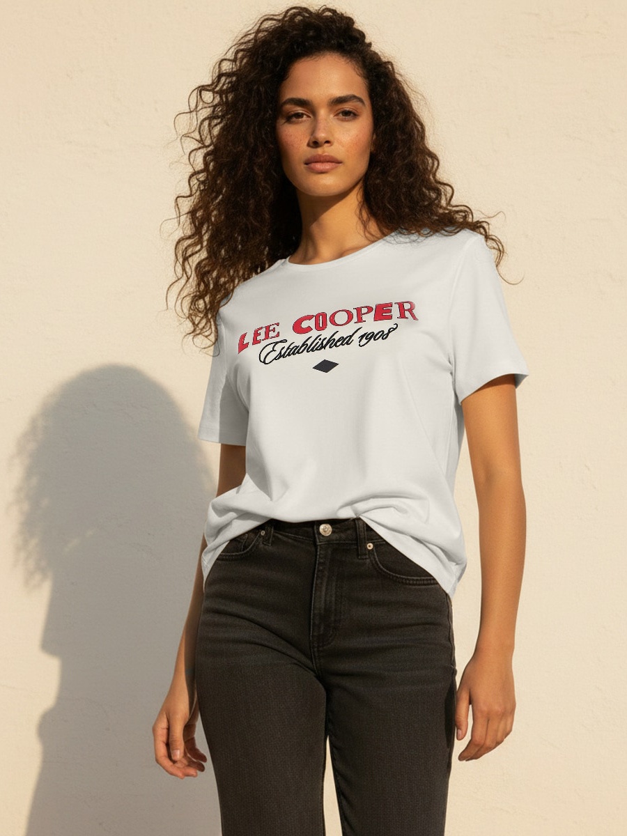Relaxed Fit Cotton T-Shirt  with Embroidery