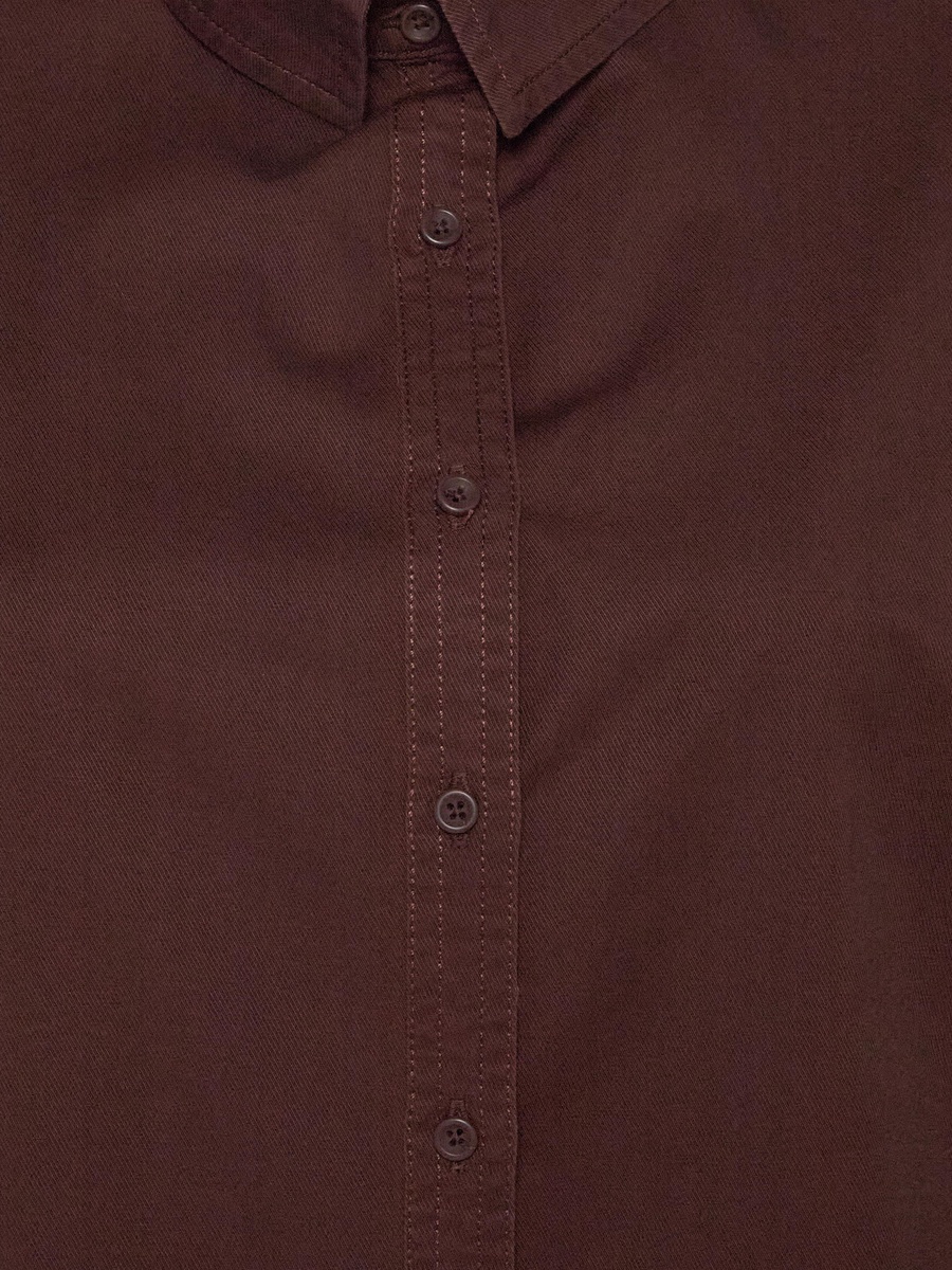 Oversized Cotton Shirt with High-Low Hem