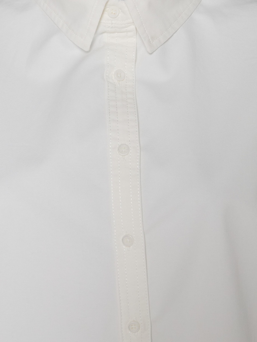 Oversized Cotton Shirt with High-Low Hem