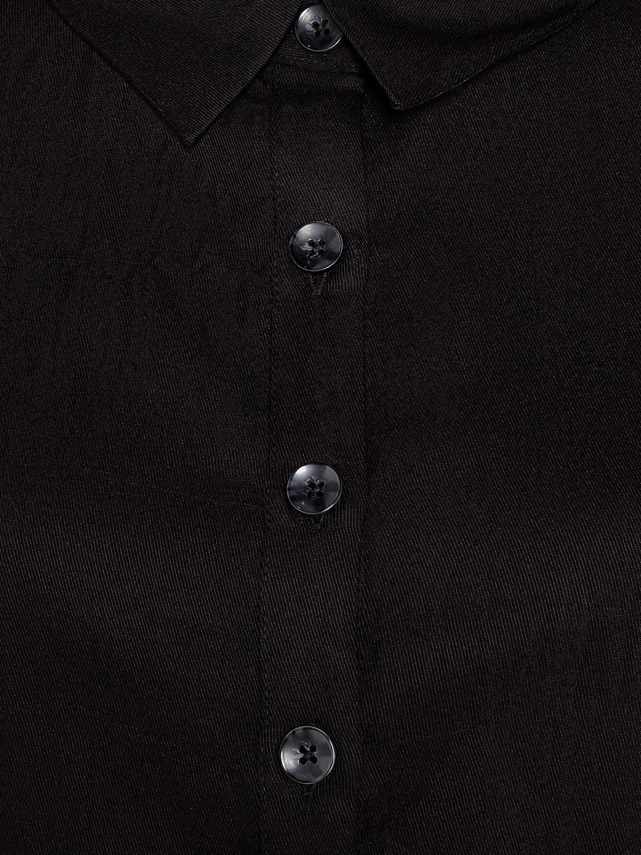 Lyocell Shirt with Roll-Up Sleeves