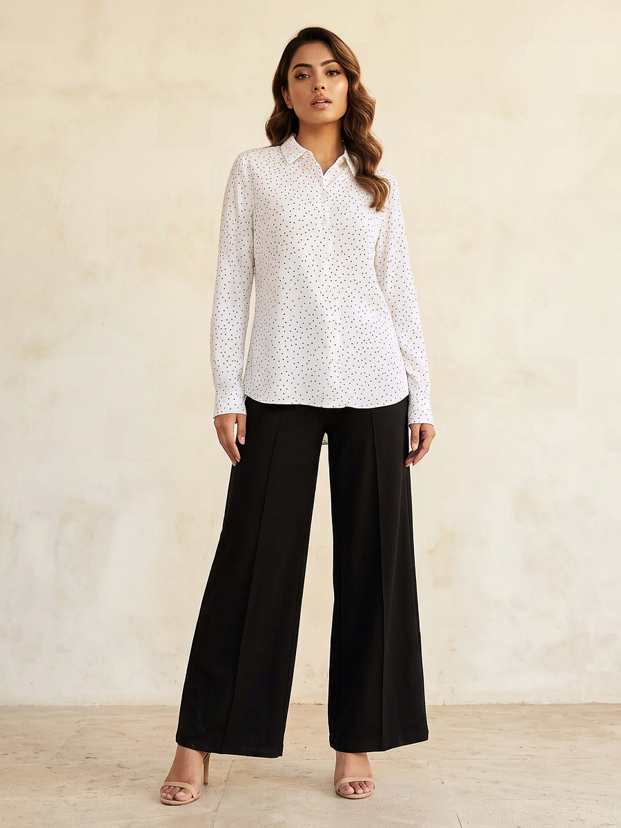 Polka Dot Viscose Shirt