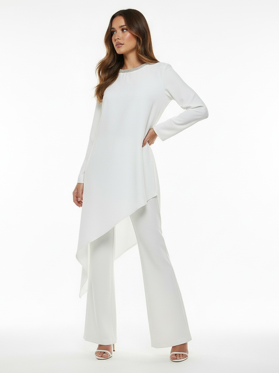 Asymmetric Tunic with Embellishment