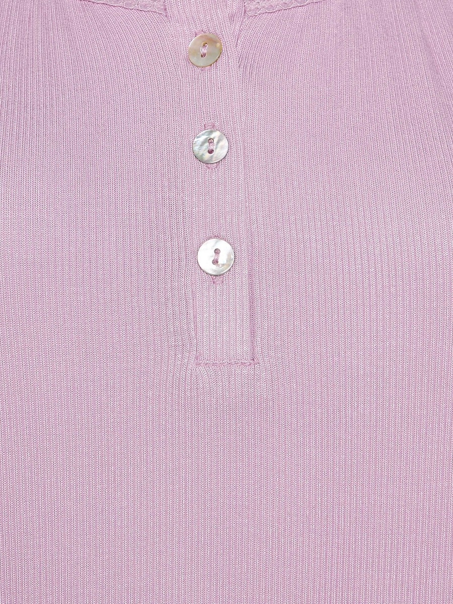 Pyjama Set with Ribbed Top and Trousers