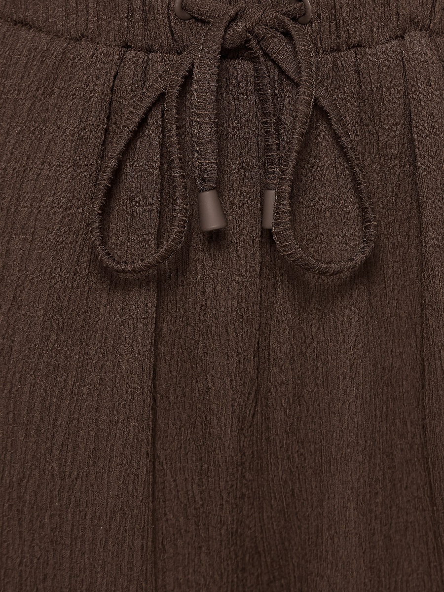 Full Length Pants with Textured Design
