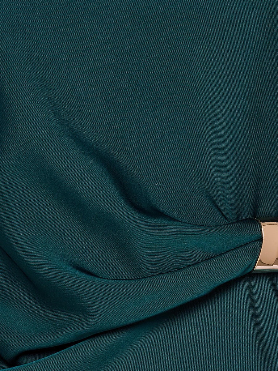Midi Dress with Ruched Detail