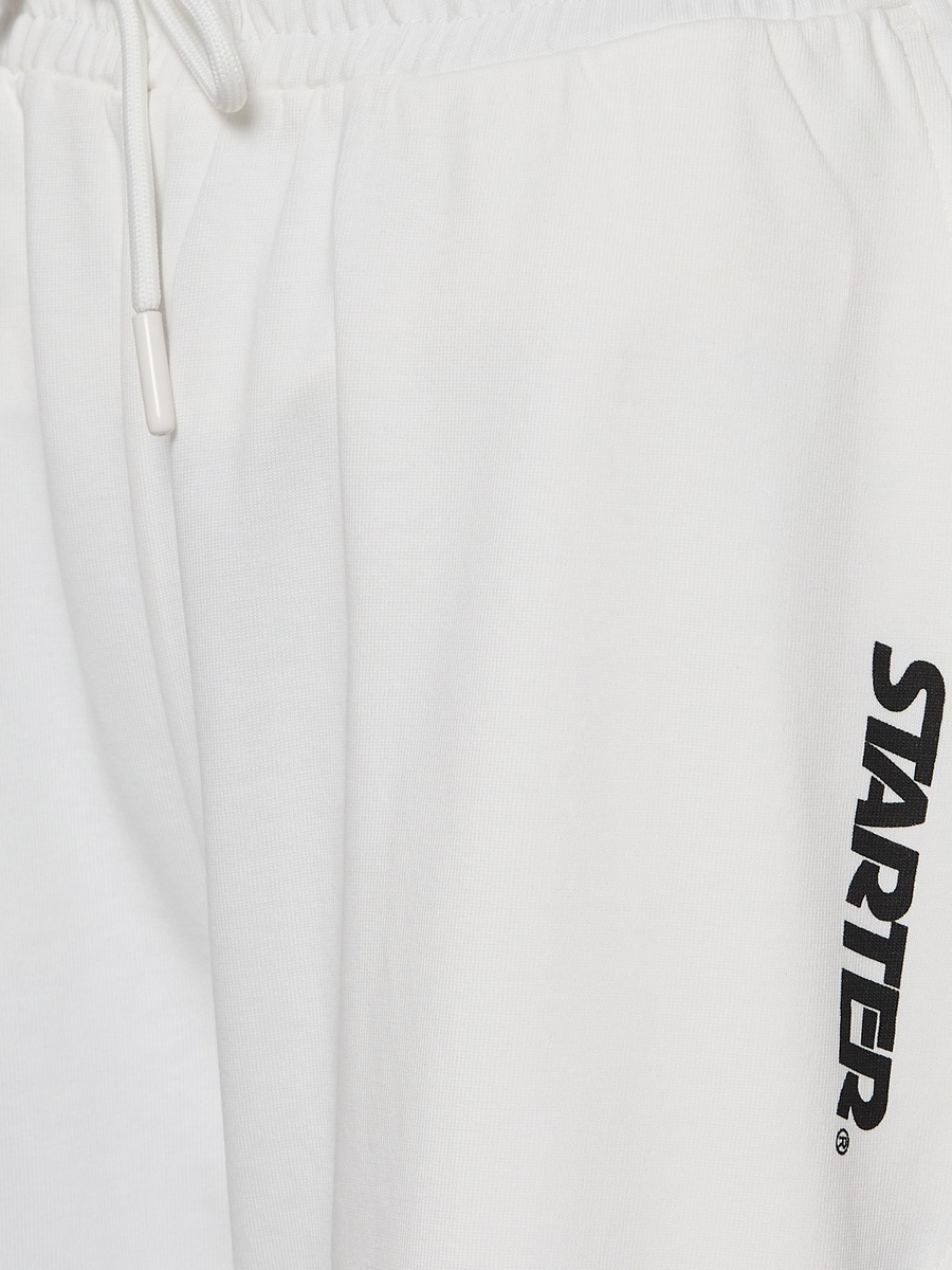 Wide Leg Mid-Rise Joggers with Text Print