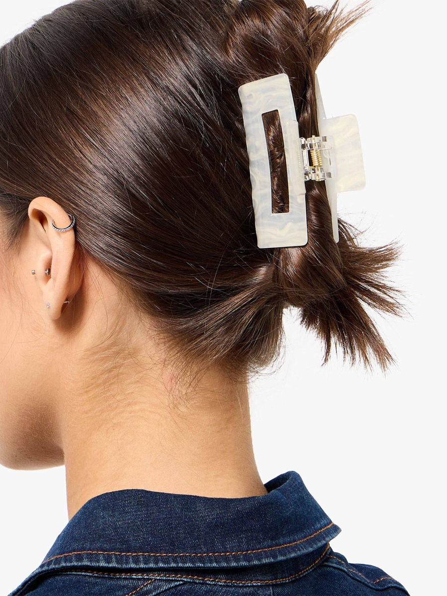Pack of 2 Assorted Hair Clamp with Glossy Finish