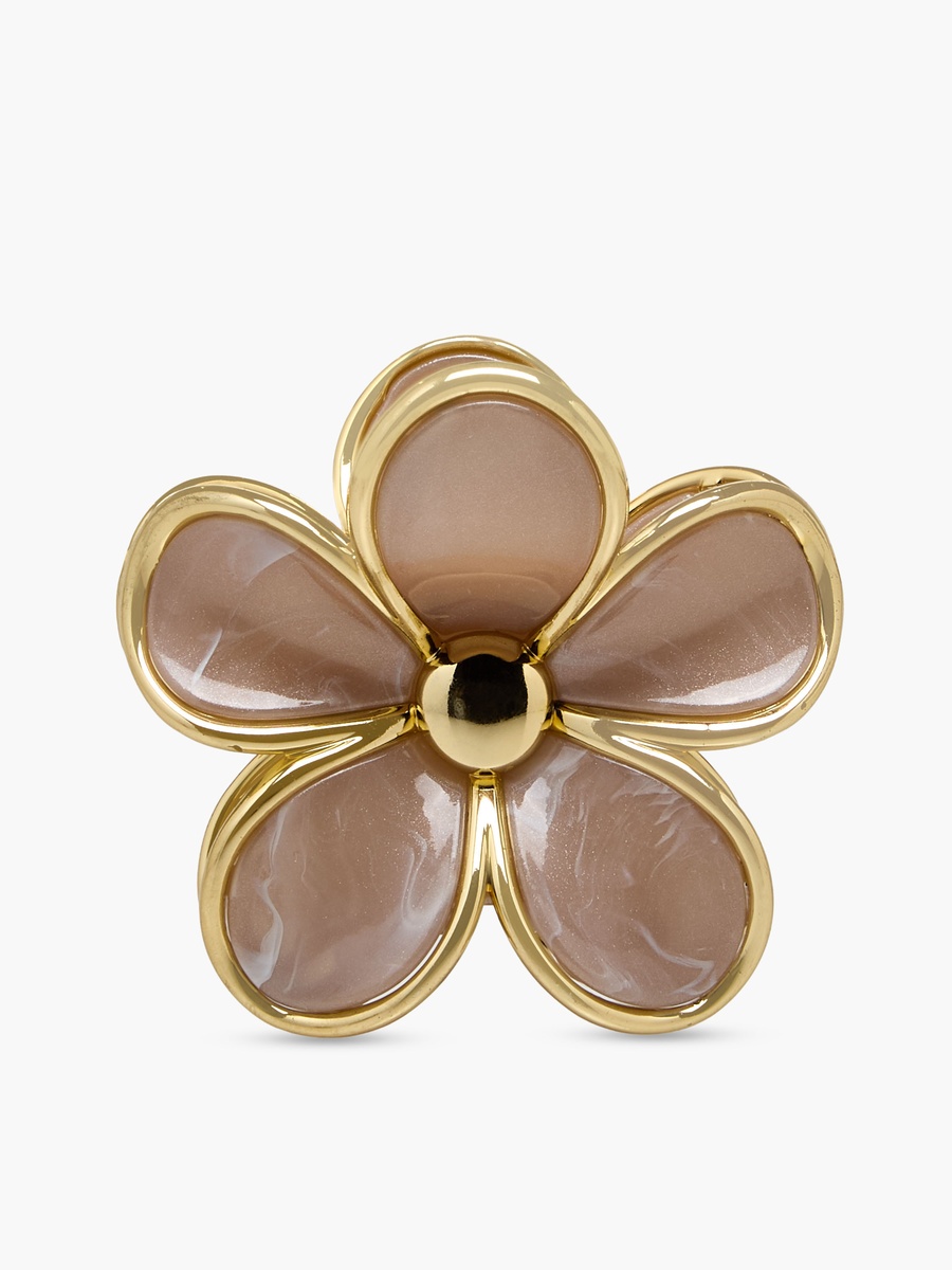 Pack of 2 Floral Hair Clamp with Glossy Finish
