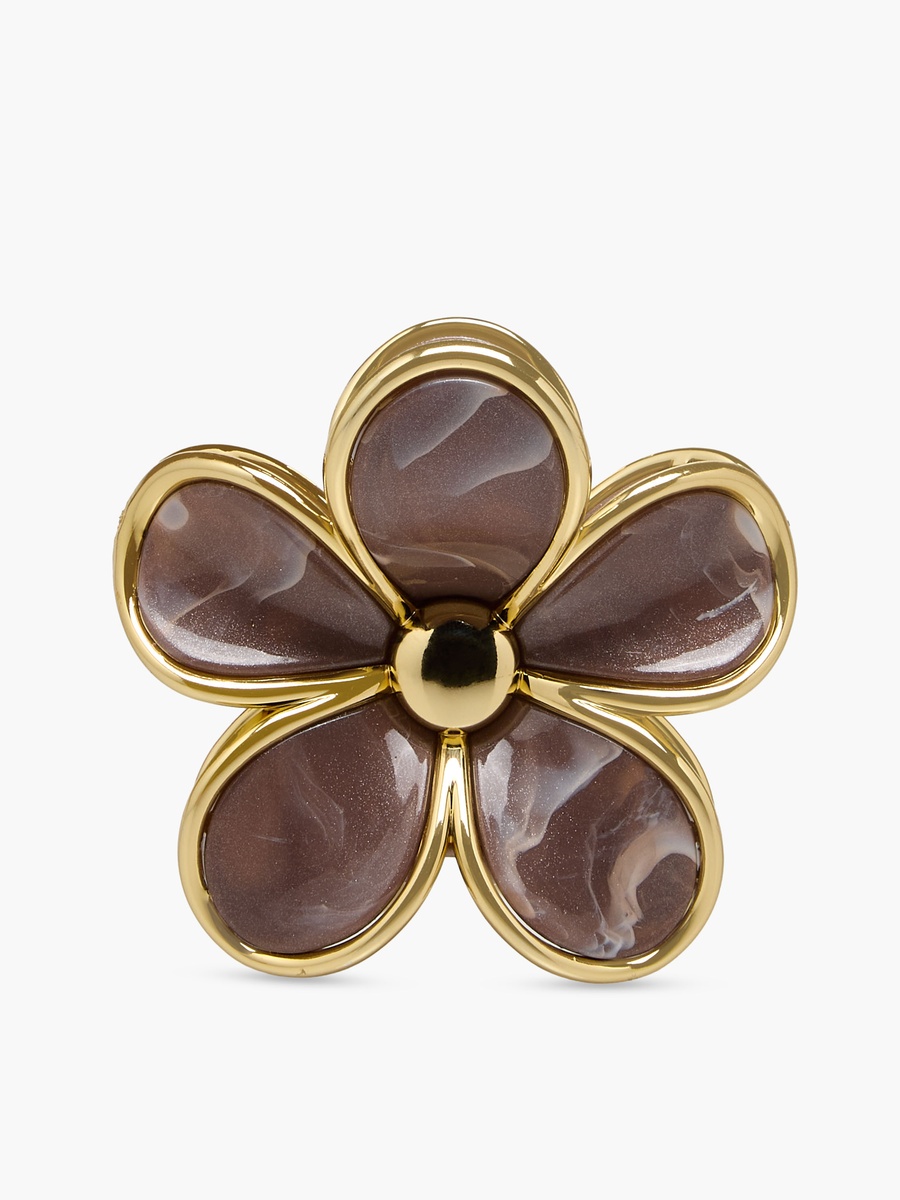 Pack of 2 Floral Hair Clamp with Glossy Finish