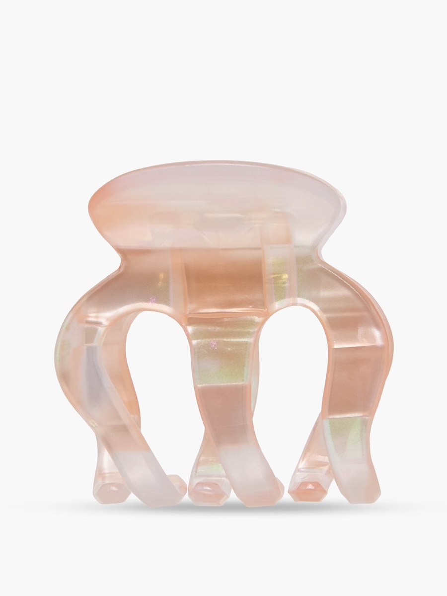 Pack of 3 Octopus Shape Hair Clamps with Iridescent Design