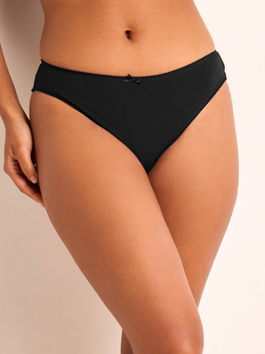 Set of 5 - Bikini Briefs with Lace Trim