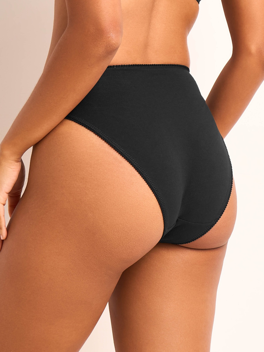 Set of 5 - Bikini Briefs with Lace Trim