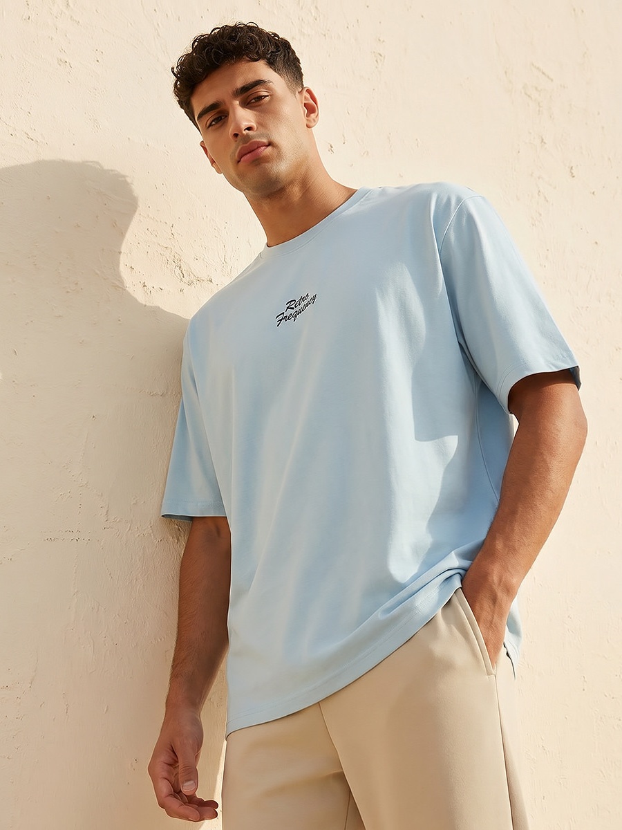 Men Regular Fit Crew Neck Short Sleeve Printed T-Shirt 