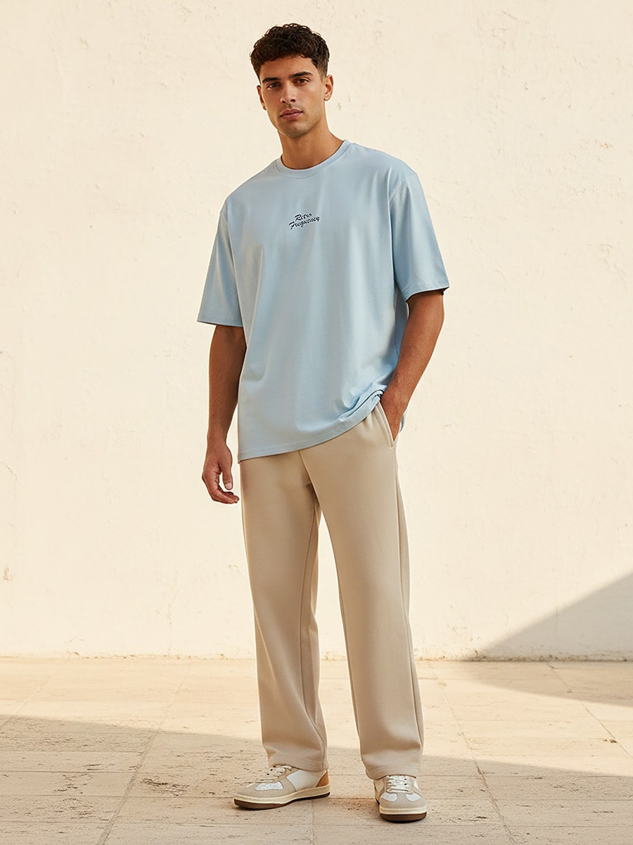 Men Regular Fit Crew Neck Short Sleeve Printed T-Shirt 