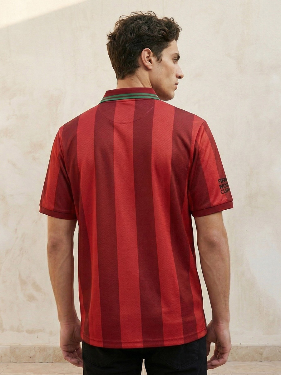 FIFA 26 Portugal Men Collared Neck Short Sleeve T-Shirt 