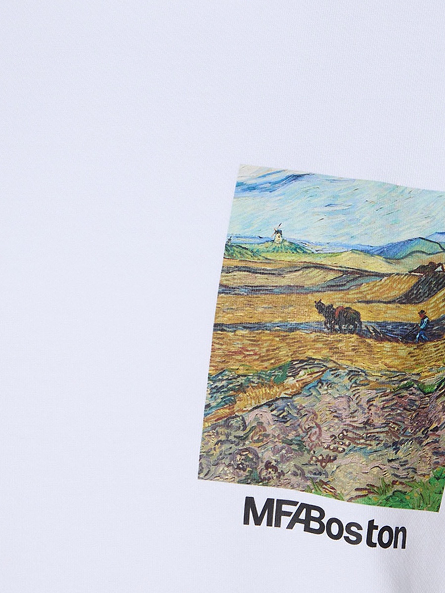 Vincent Van Gogh Men Regular Fit Crew Neck Short Sleeve T-Shirt 