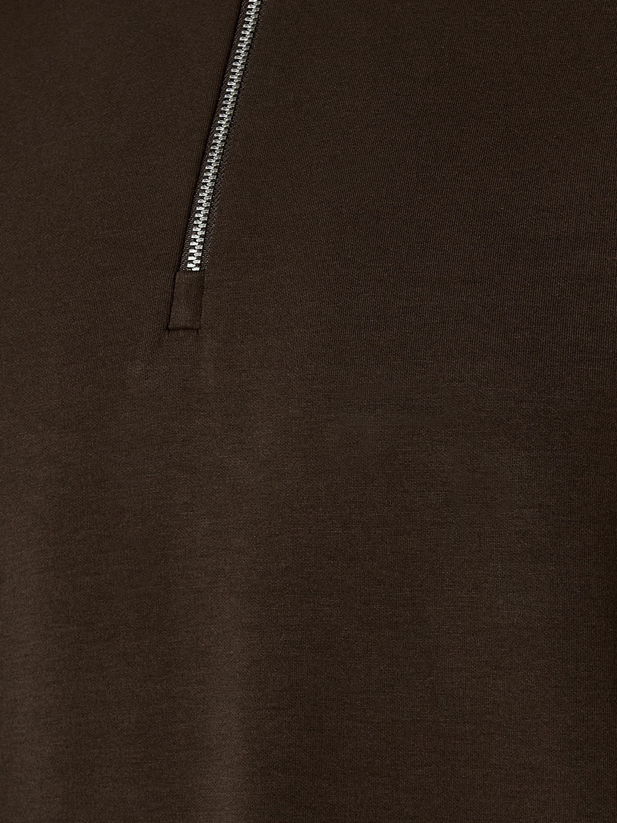 Men Half Zip Polo T-Shirt 