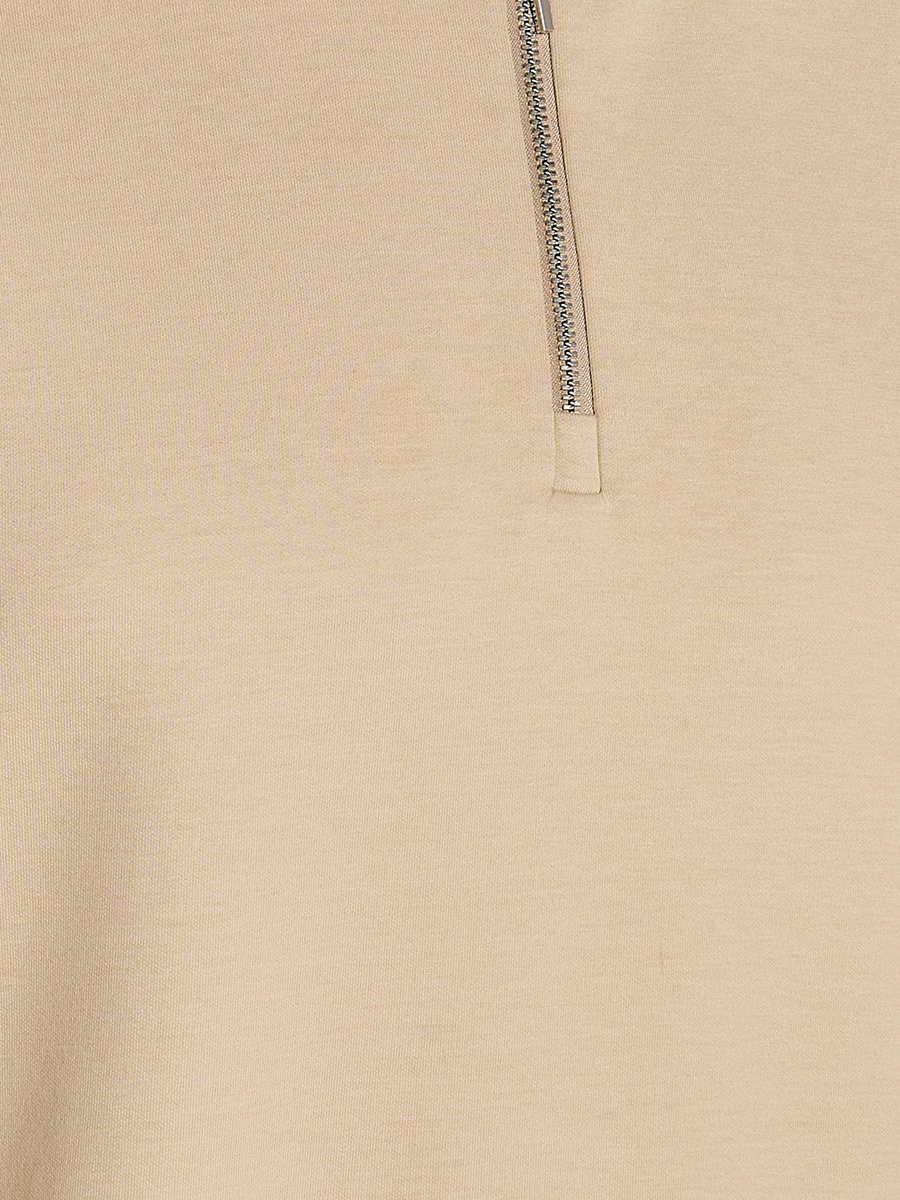 Men Half Zip Polo T-Shirt 