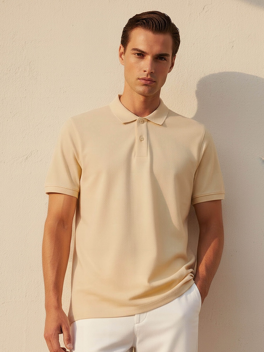 Men Short Sleeve Polo T-Shirt 