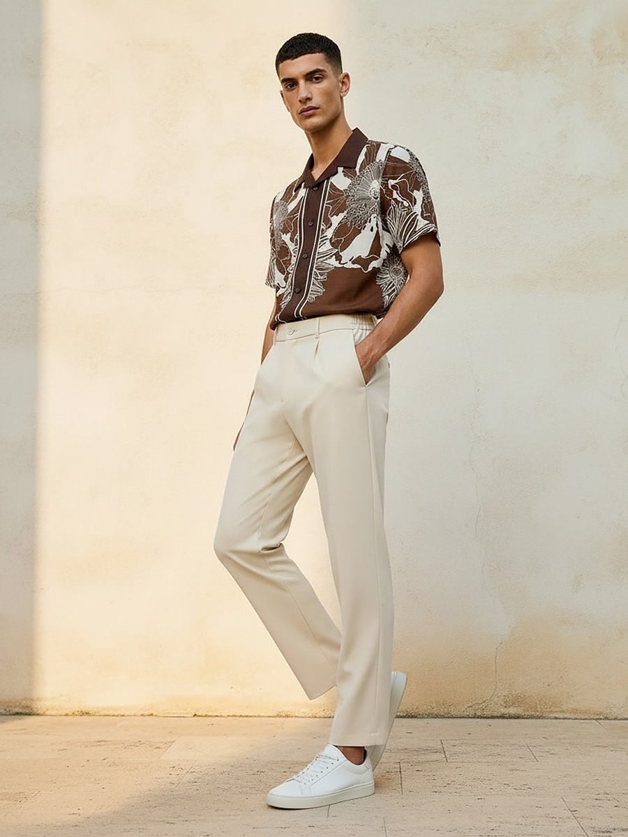 Men Regular Fit Trousers