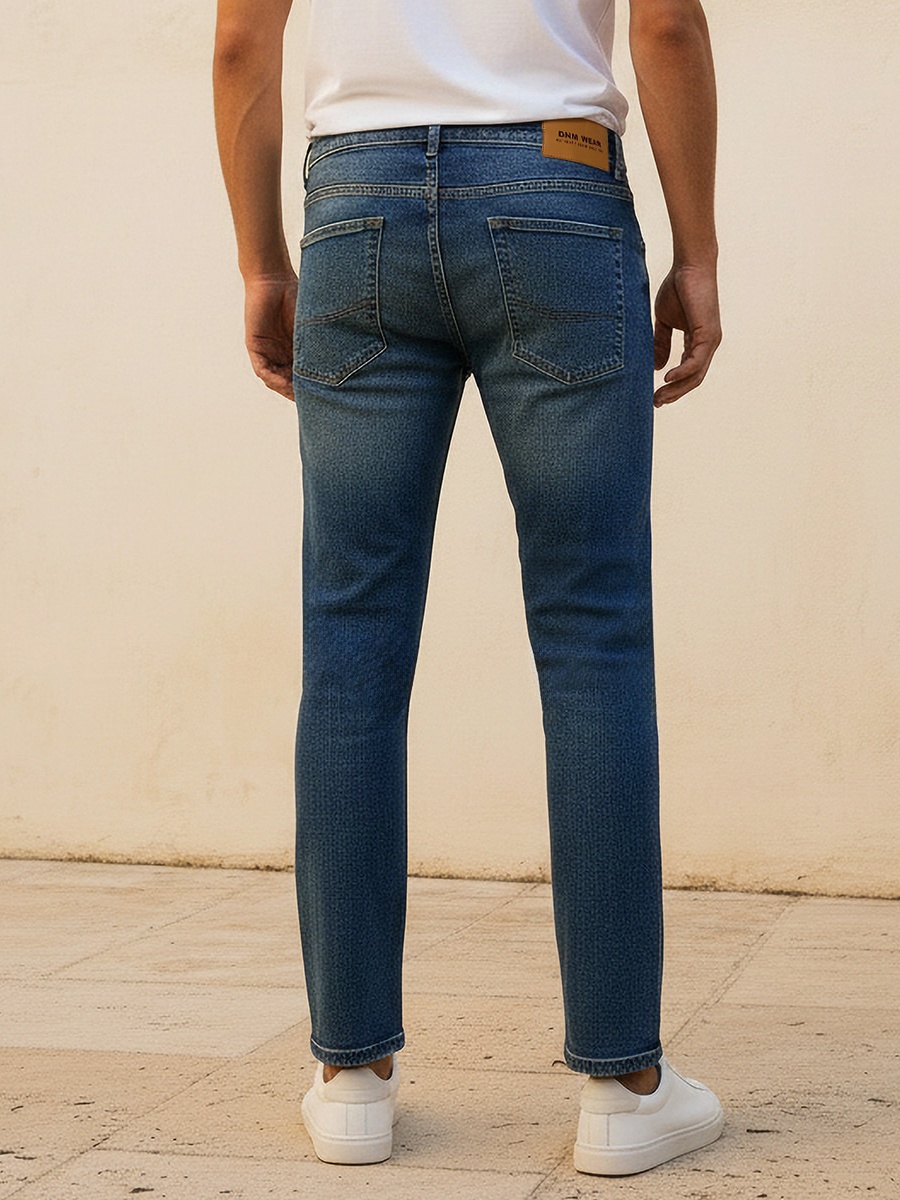 Men Slim Fit Mid-Rise Jeans