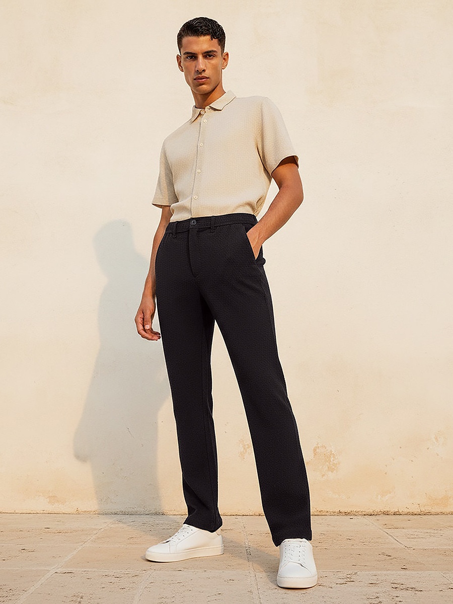 Men Regular Fit Trousers