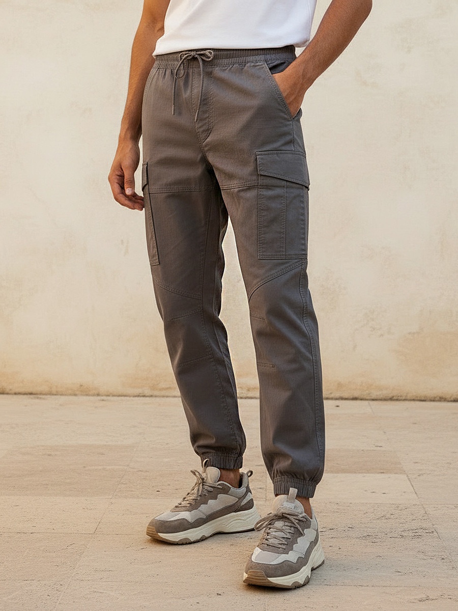 Men Baggy Fit Cargo Joggers