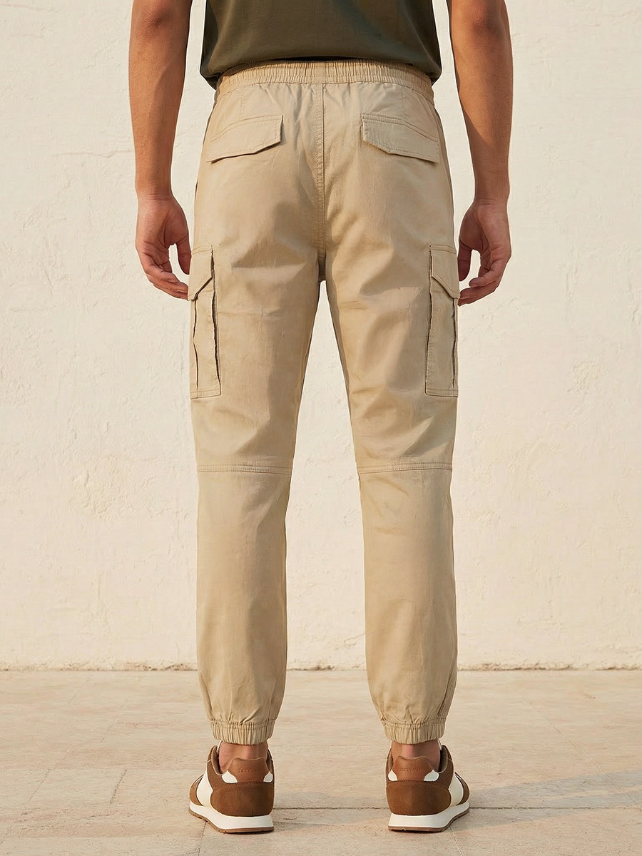 Men Baggy Fit Cargo Joggers