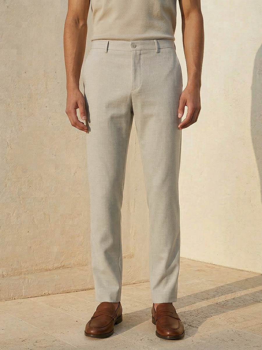 Men Slim Fit Formal Trousers
