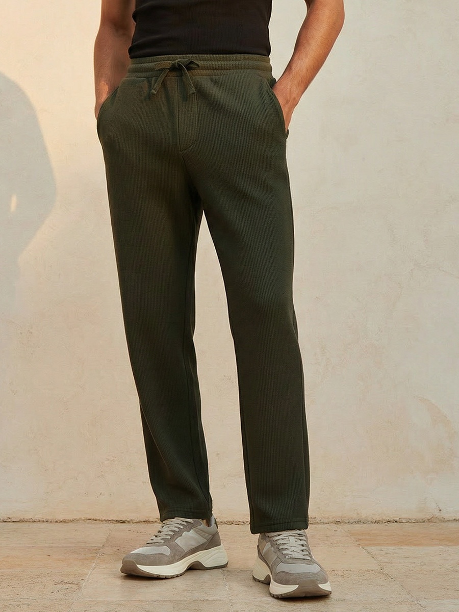 Men Textured Pyjamas