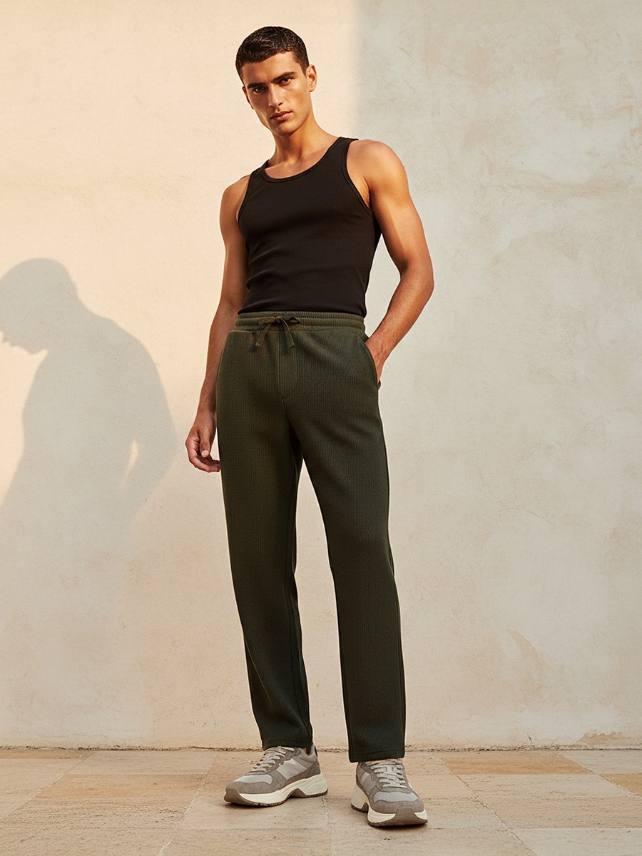 Men Textured Pyjamas